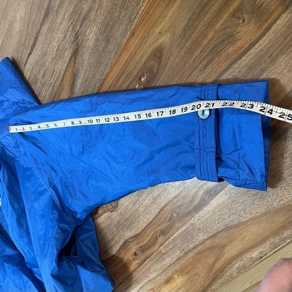 Vintage Electric Blue Oversized‎ Lined Trench Coat Chiango by Fleet Street sz 12